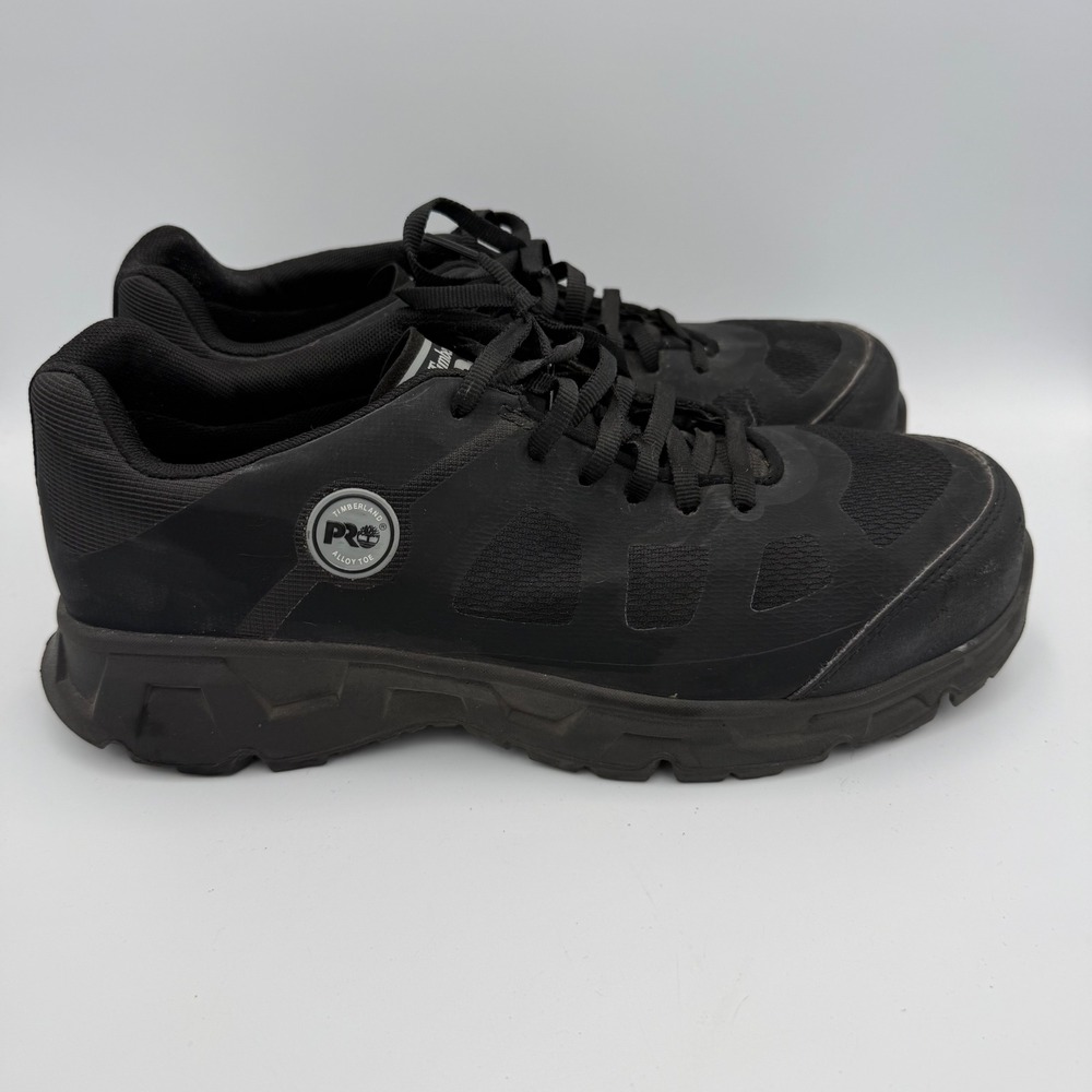Timberland PRO Radius Mens Work Shoes Black Alloy Toe A16JZ Size 11M